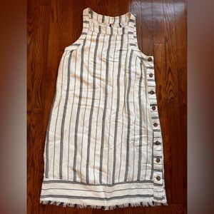 Anthropologie Striped Midi Dress - White and Black